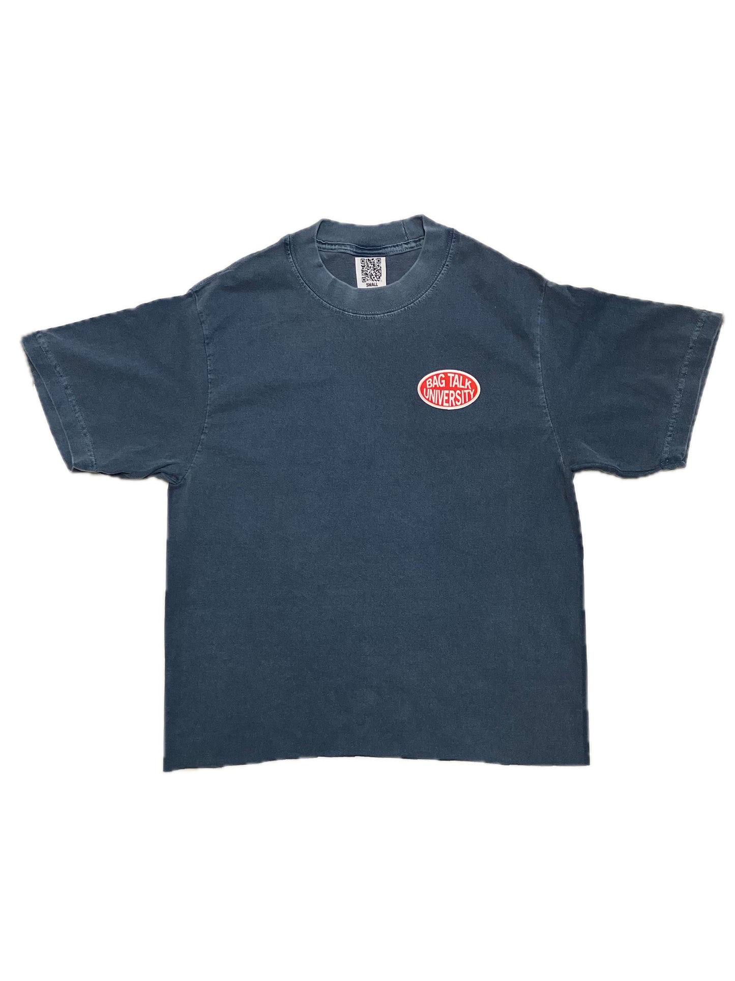 Bag Talk Patched Tee (Washed Denim)